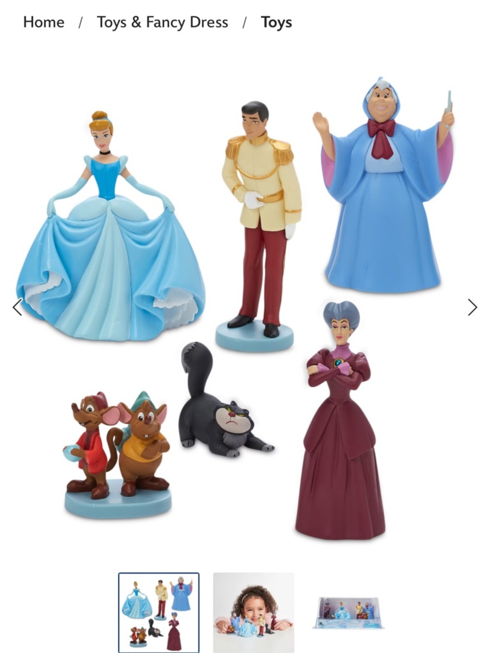 Disney Cinderella Figurine Set 70th Anniversary